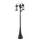Z-Lite Roundhouse 3 Light Outdoor Post Mounted Fixture, Black And Clear Seedy 569MP3-564P-BK - alternate 2